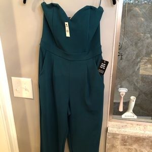 Express Strapless Sweetheart Neck Jumpsuit Size 2